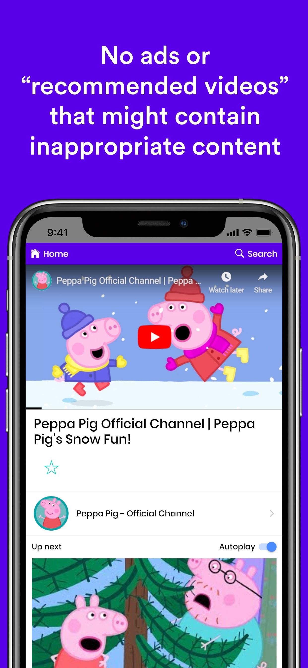 Safe Vision Kids for YouTube iPhone screenshot 3