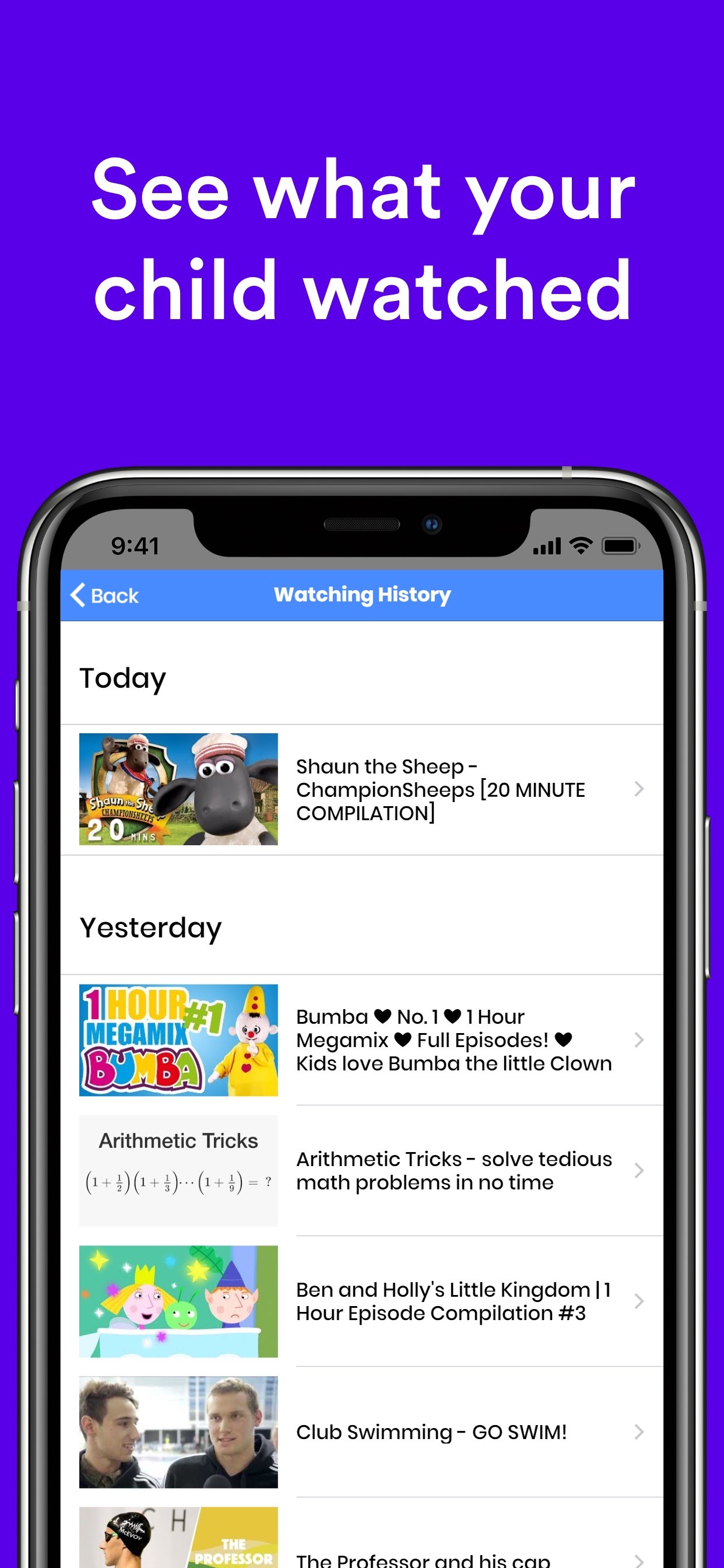 Safe Vision Kids for YouTube iPhone screenshot 6