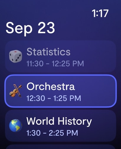 Saturn Calendar Apple Watch screenshot 2