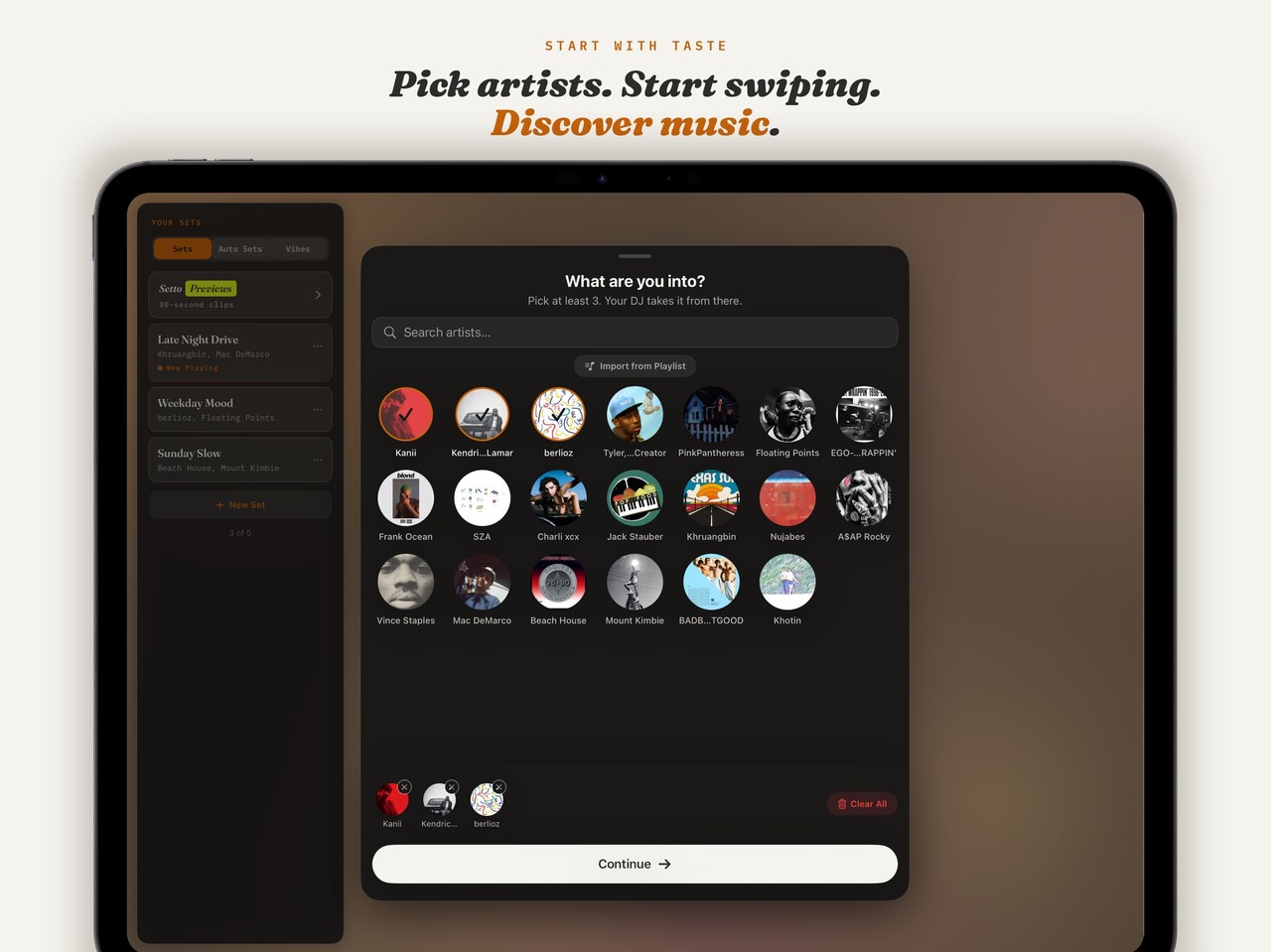 Setto: Your Personal DJ iPad screenshot 2