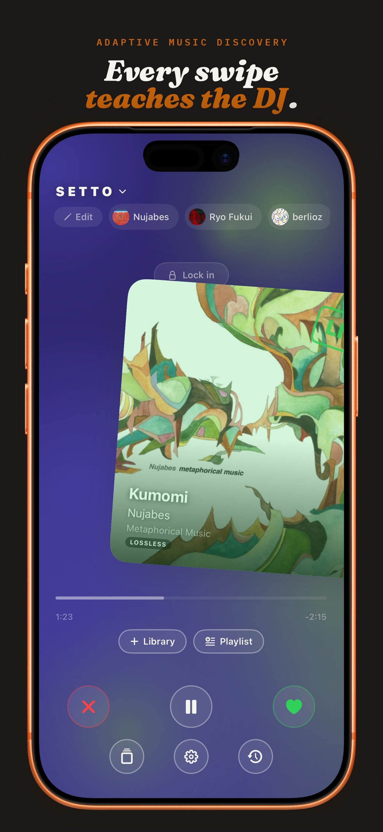 Setto: Your Personal DJ iPhone screenshot 1