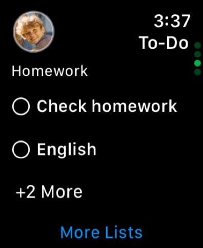 Shared Family Calendar: FamCal Apple Watch screenshot 3