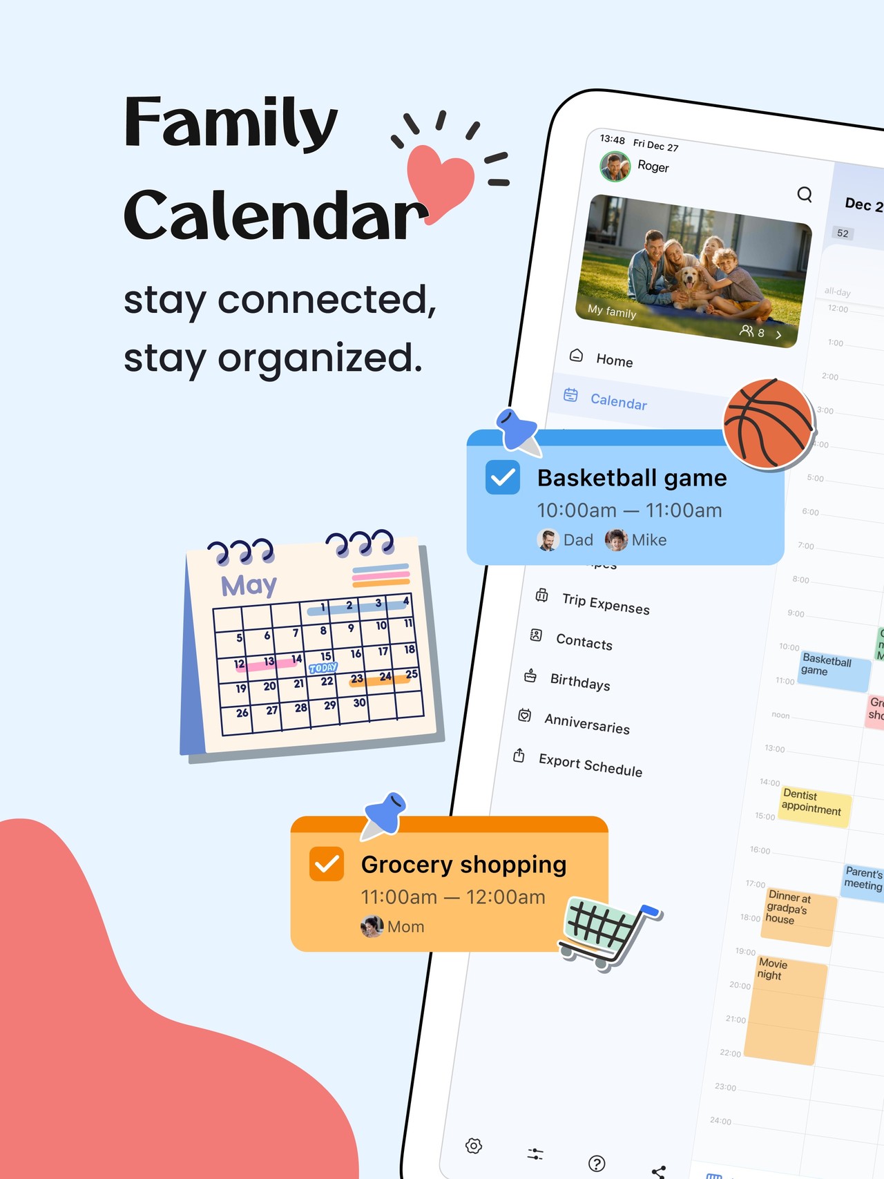 Shared Family Calendar: FamCal iPad screenshot 2