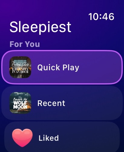 Sleepiest: Sleep Meditation Apple Watch screenshot 1