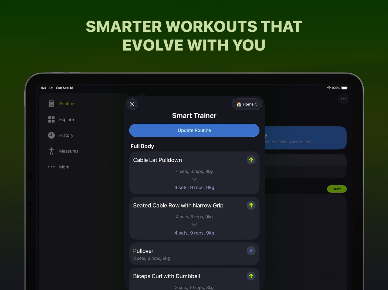 SmartGym: Gym & Home Workouts iPad screenshot 2