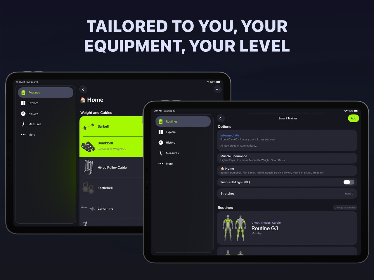 SmartGym: Gym & Home Workouts iPad screenshot 3