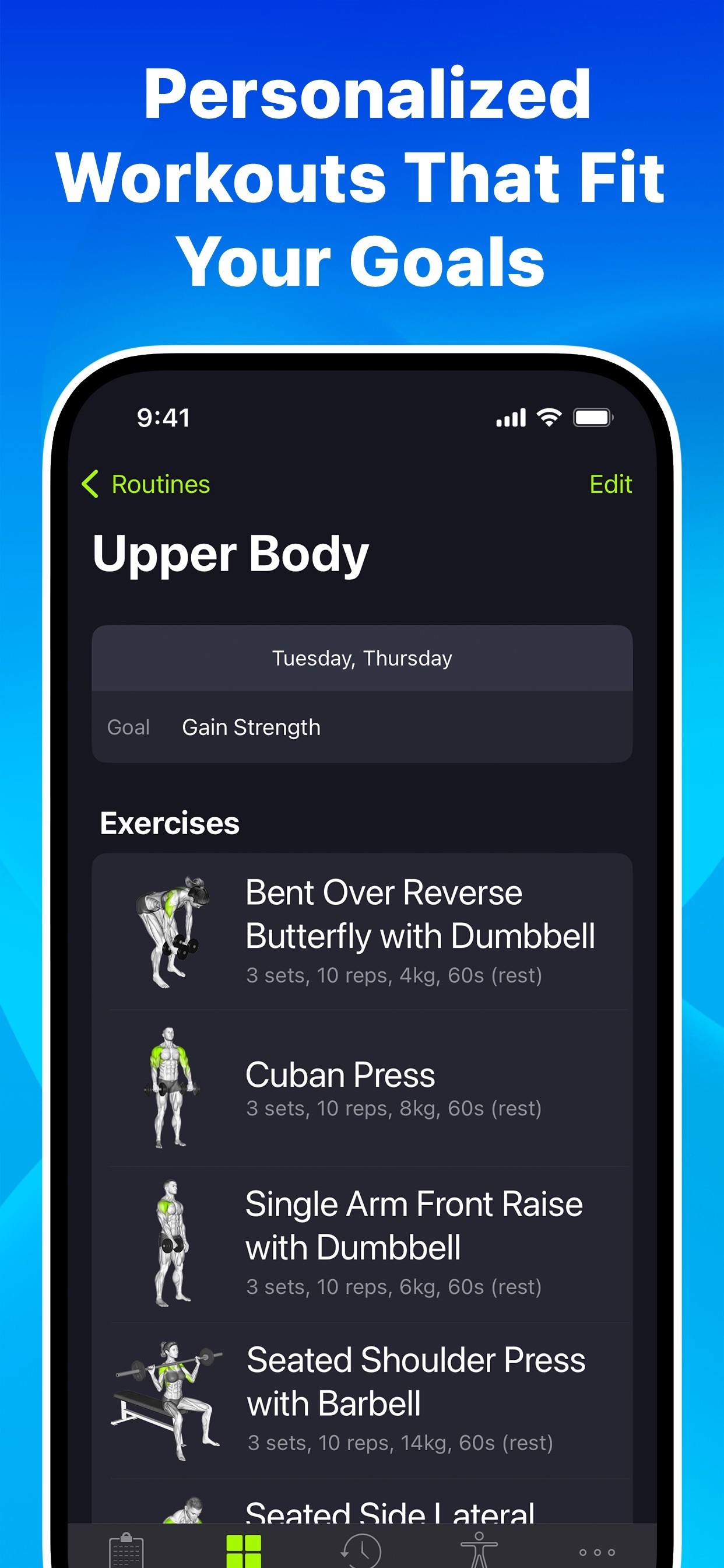 SmartGym: Gym & Home Workouts iPhone screenshot 2