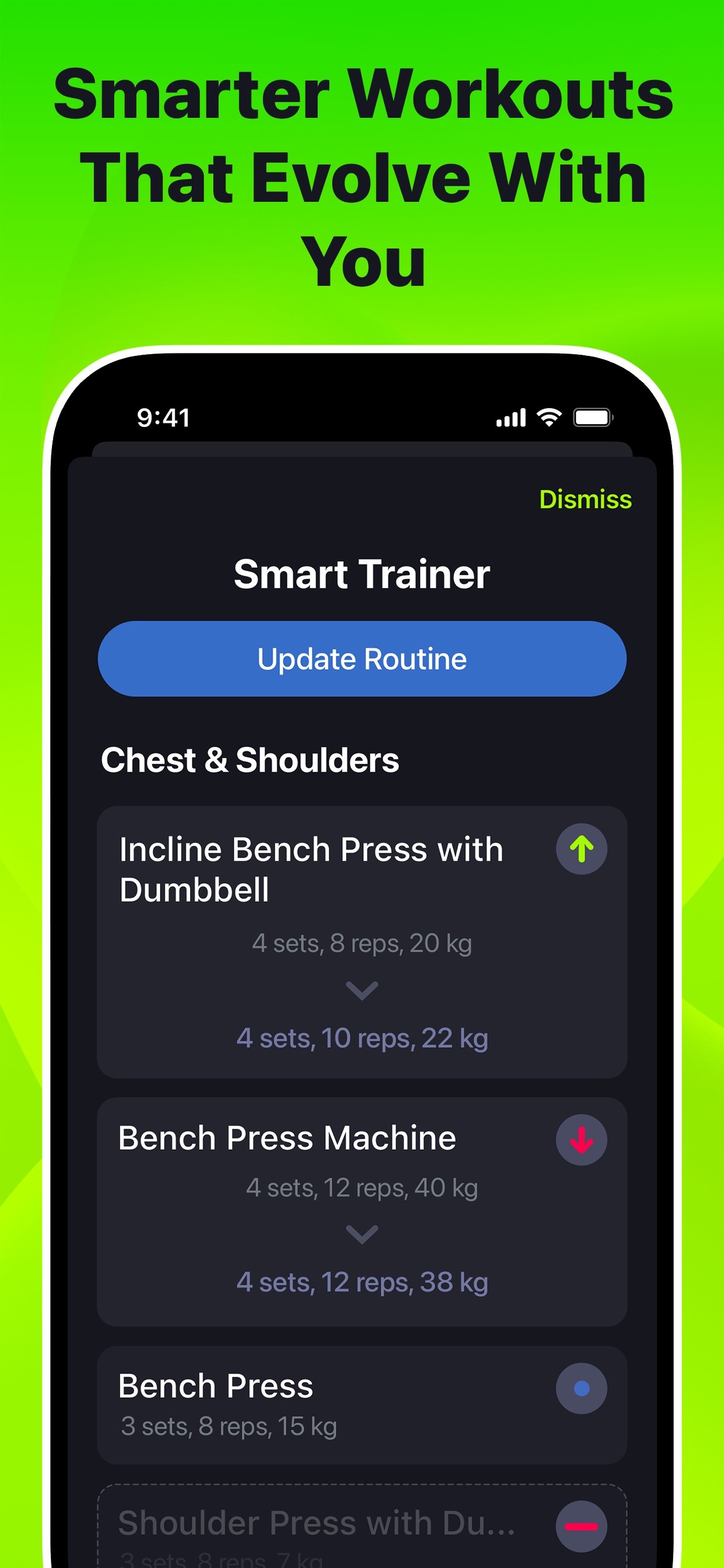 SmartGym: Gym & Home Workouts iPhone screenshot 4