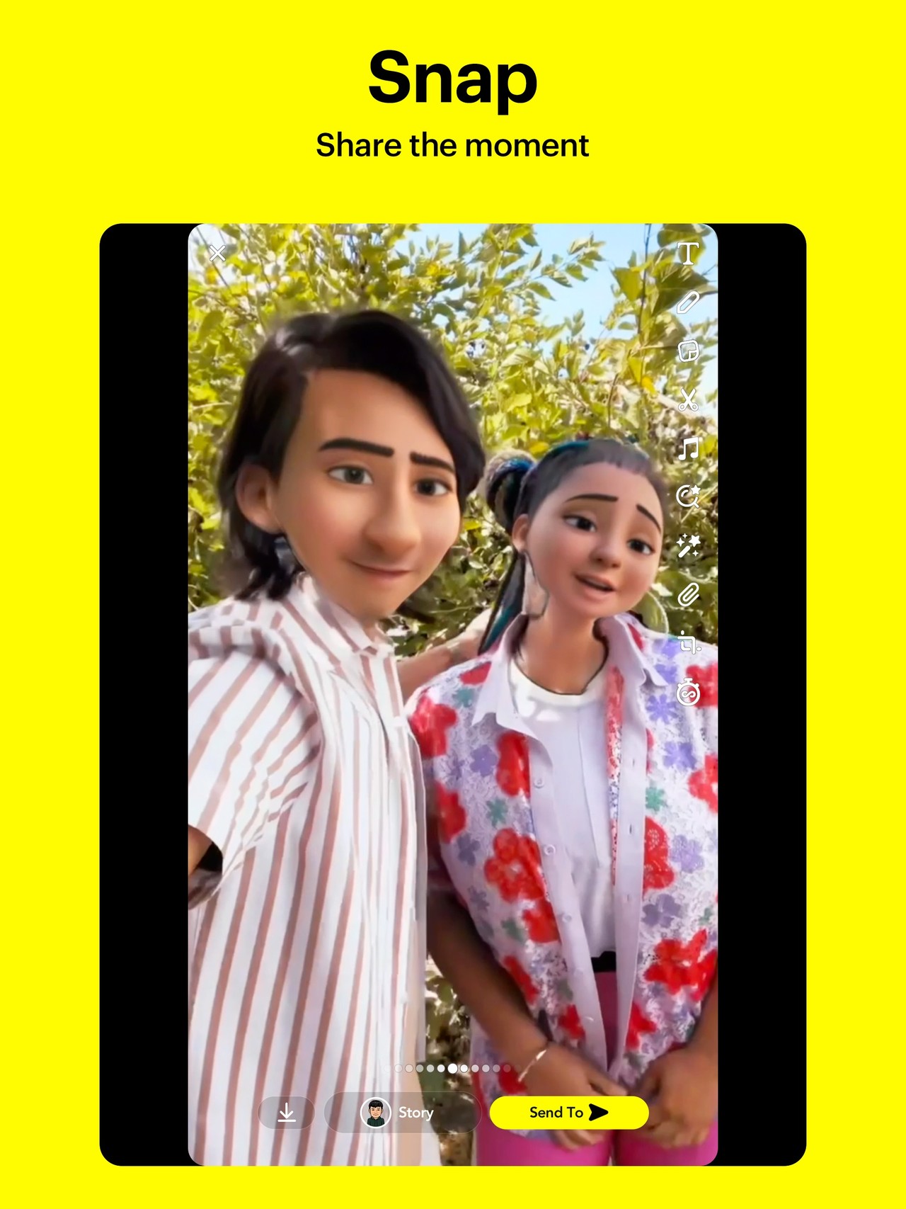 Snapchat iPad screenshot 1