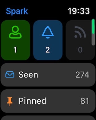 Spark Mail: AI Email Assistant Apple Watch screenshot 1