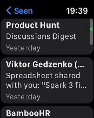 Spark Mail: AI Email Assistant Apple Watch screenshot 4