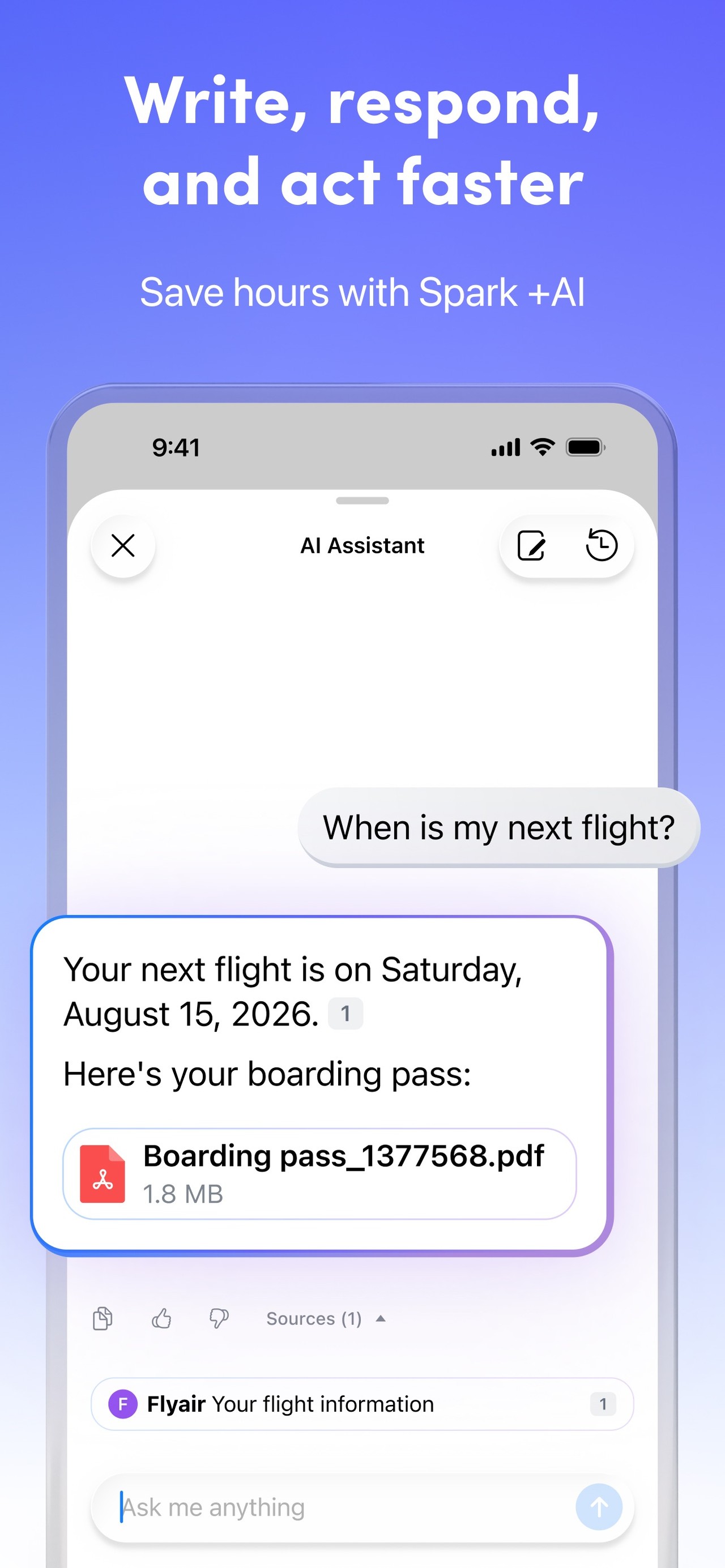 Spark Mail: AI Email Assistant iPhone screenshot 2