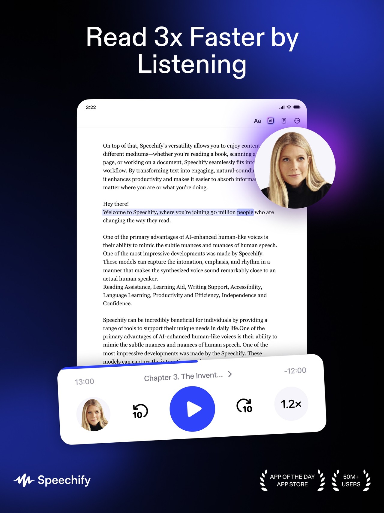 Speechify – Text to Speech PDF iPad screenshot 1