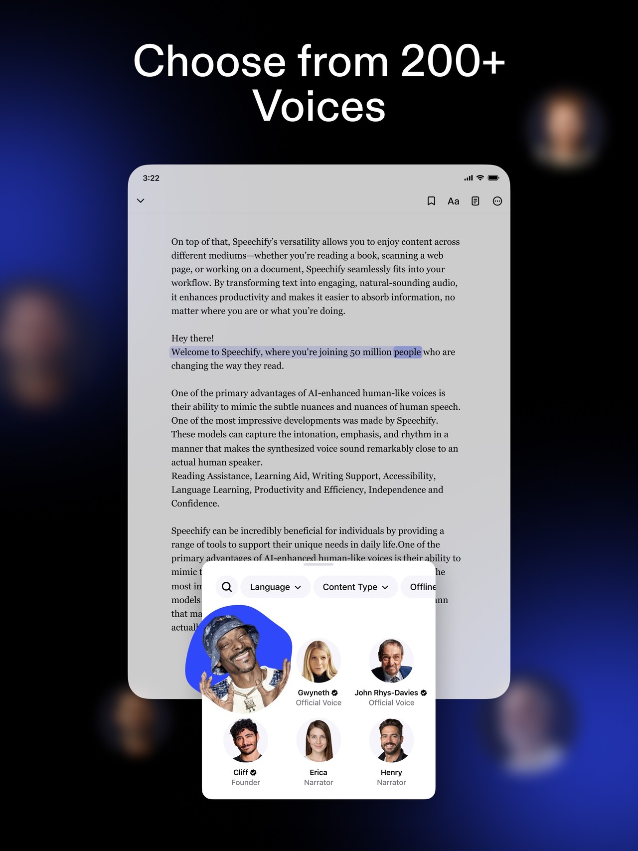 Speechify – Text to Speech PDF iPad screenshot 2