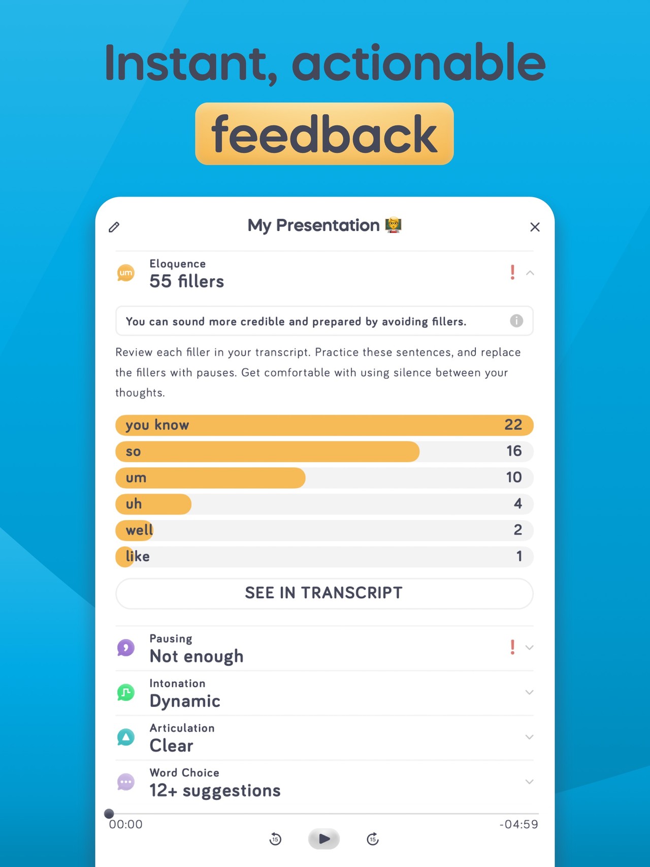 Speeko: AI for Public Speaking iPad screenshot 3