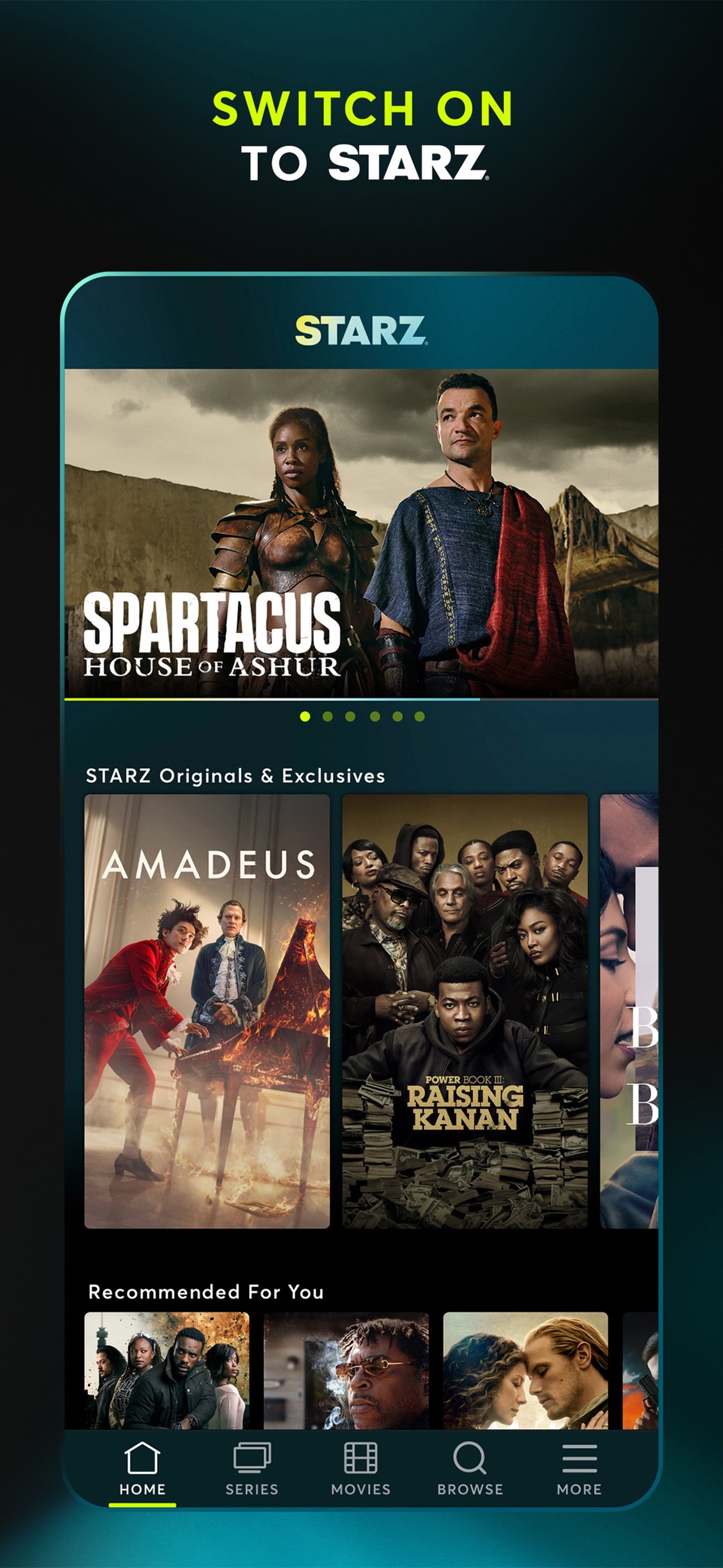 STARZ iPhone screenshot 1