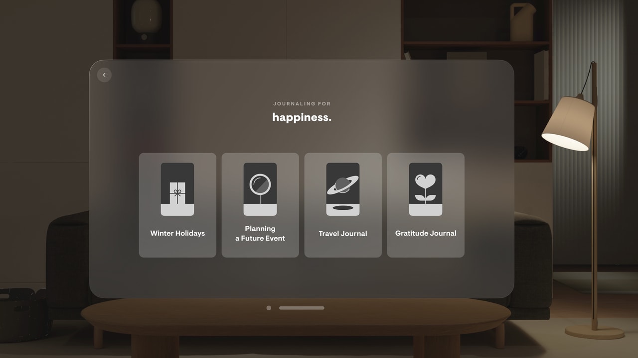 stoic. journal & mental health Apple Vision screenshot 2