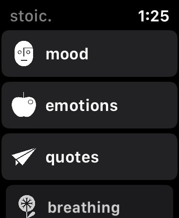 stoic. journal & mental health Apple Watch screenshot 3