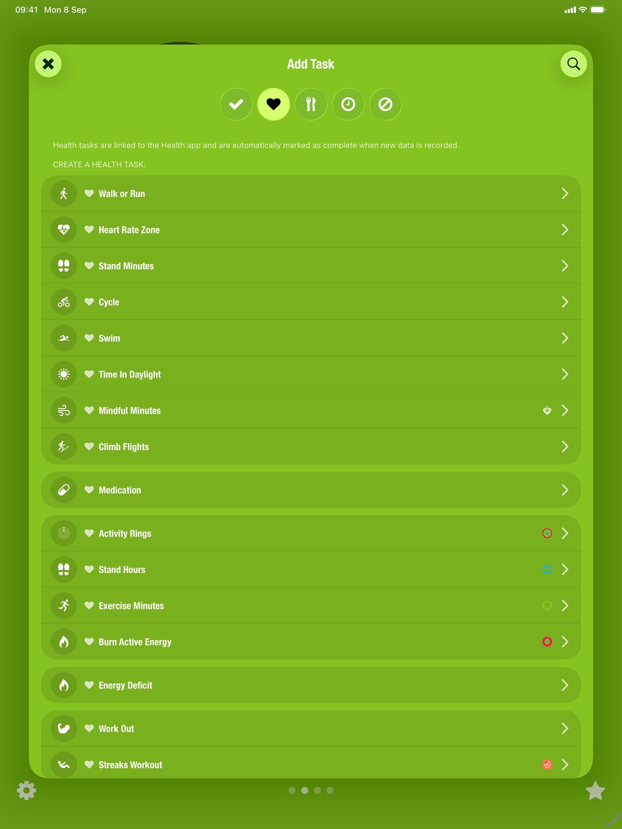Streaks iPad screenshot 4