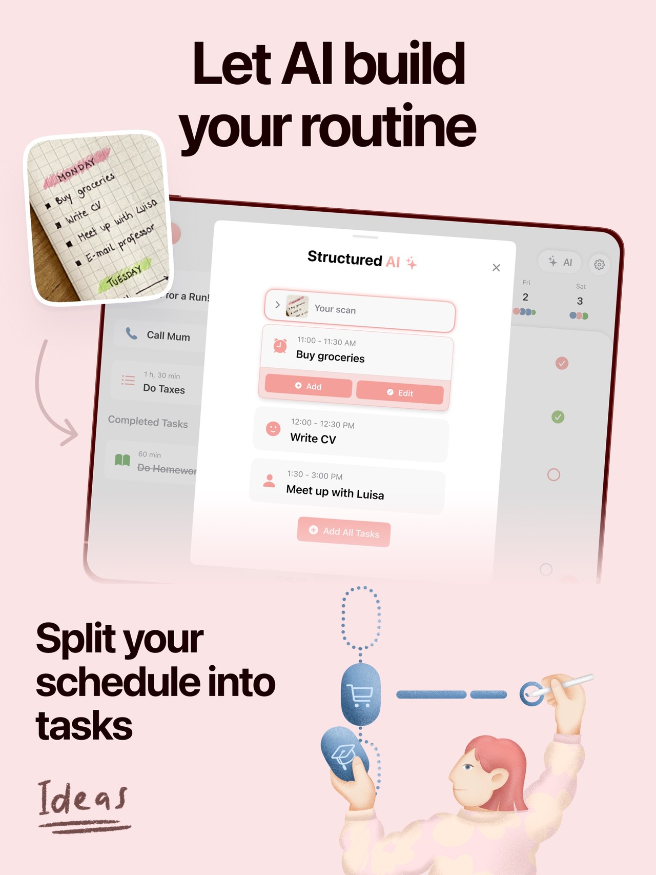 Structured: Daily Planner Todo iPad screenshot 3