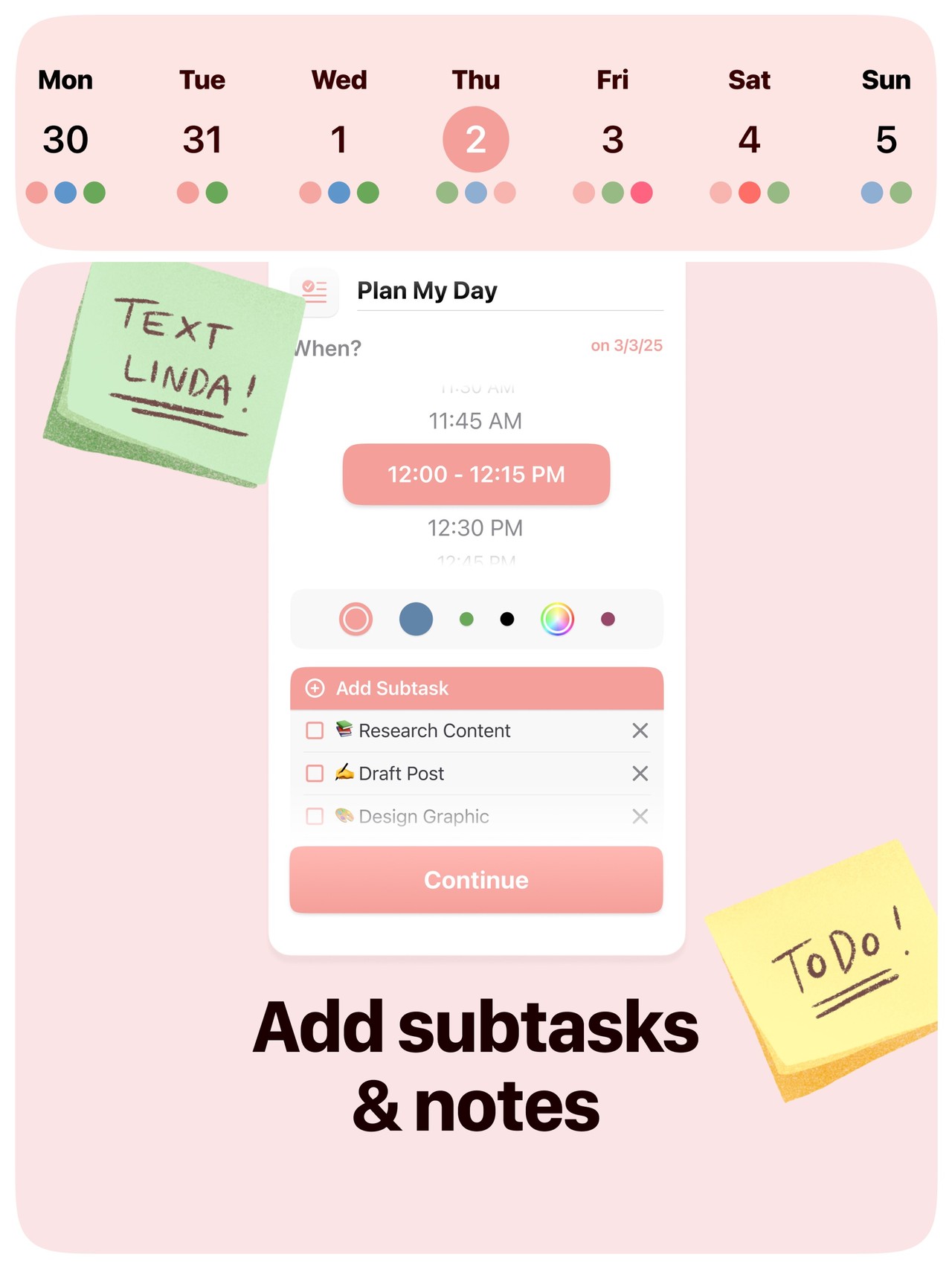 Structured: Daily Planner Todo iPad screenshot 5