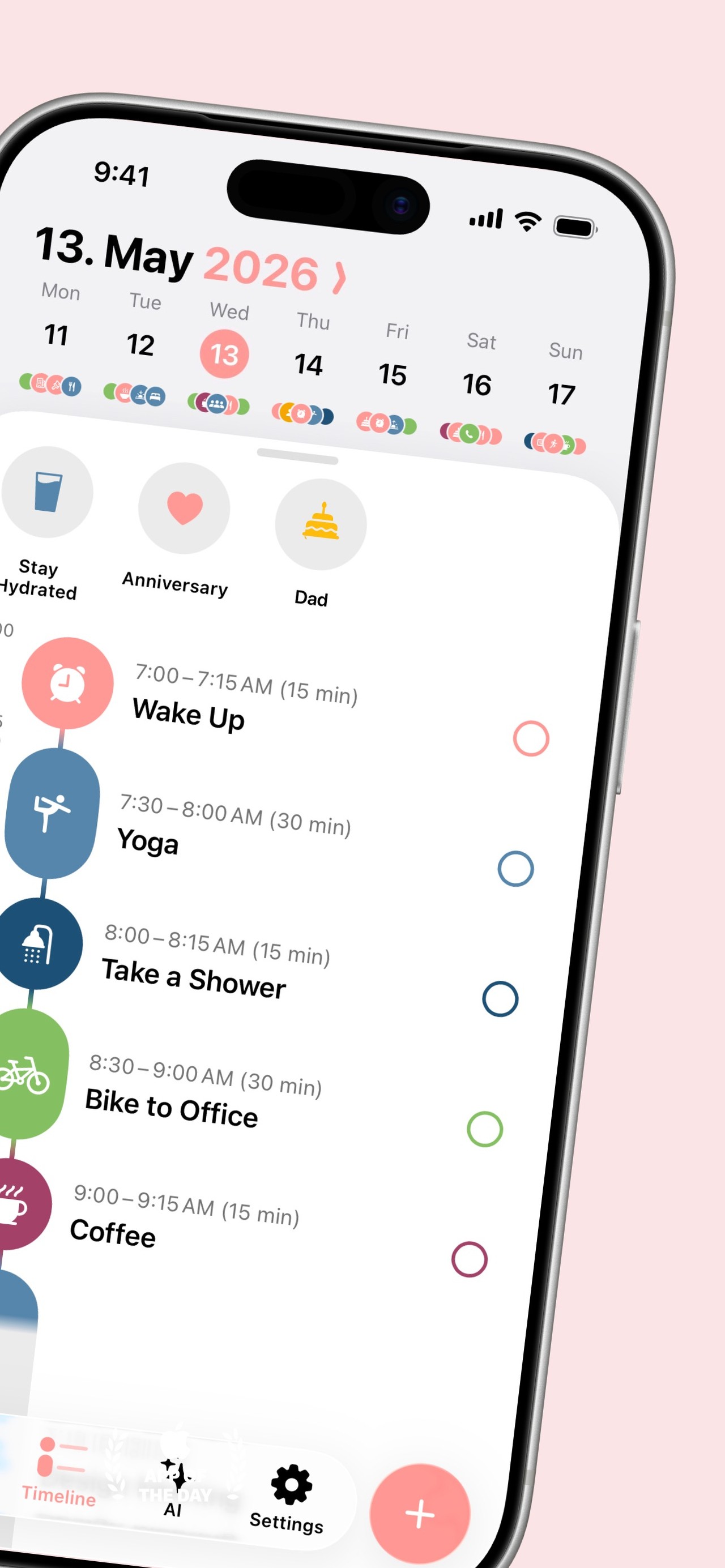 Structured: Daily Planner Todo iPhone screenshot 3