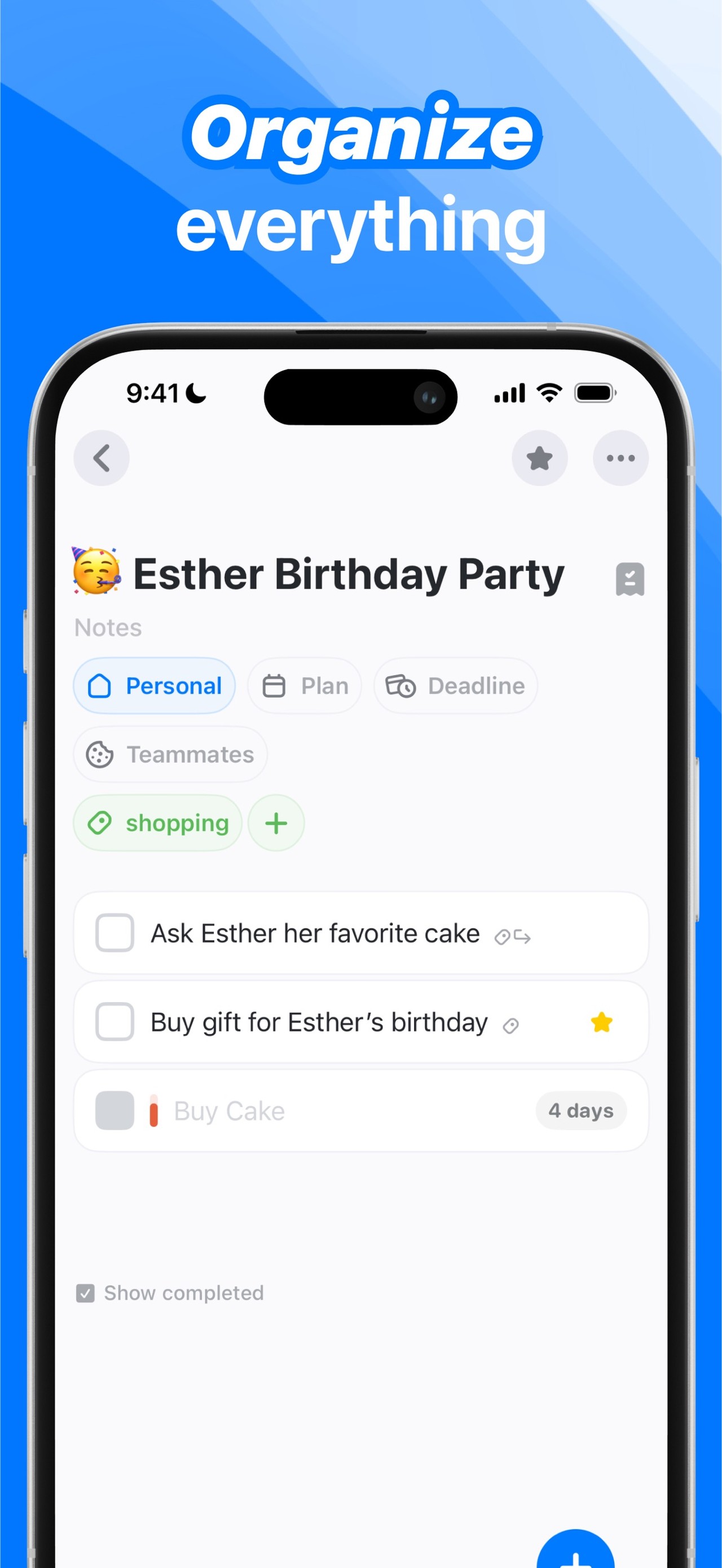 Stuff | ToDos and Lists iPhone screenshot 2