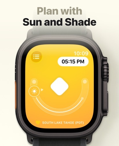 Sunlitt: Sun tracker & seeker Apple Watch screenshot 4