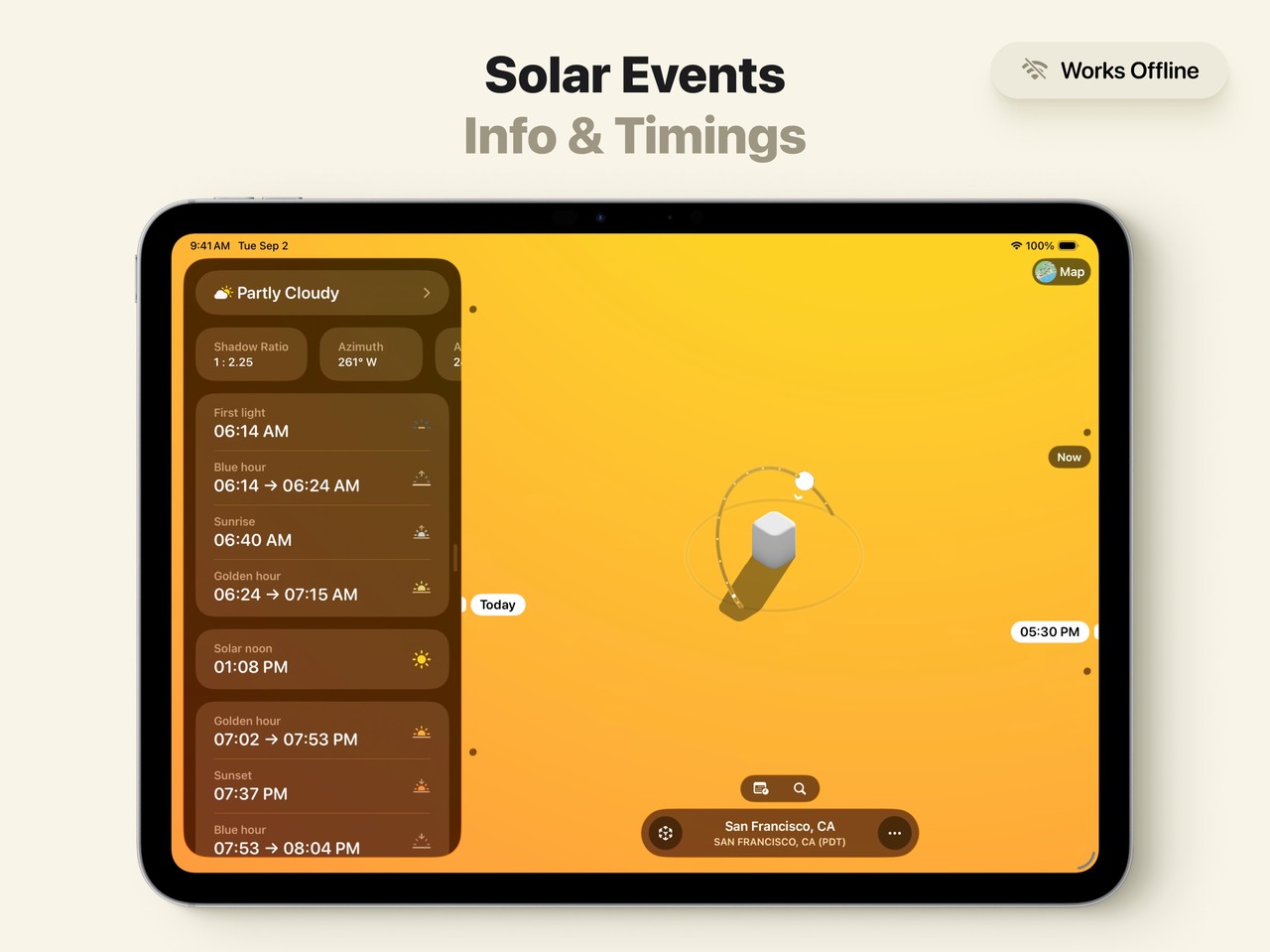 Sunlitt: Sun tracker & seeker iPad screenshot 4