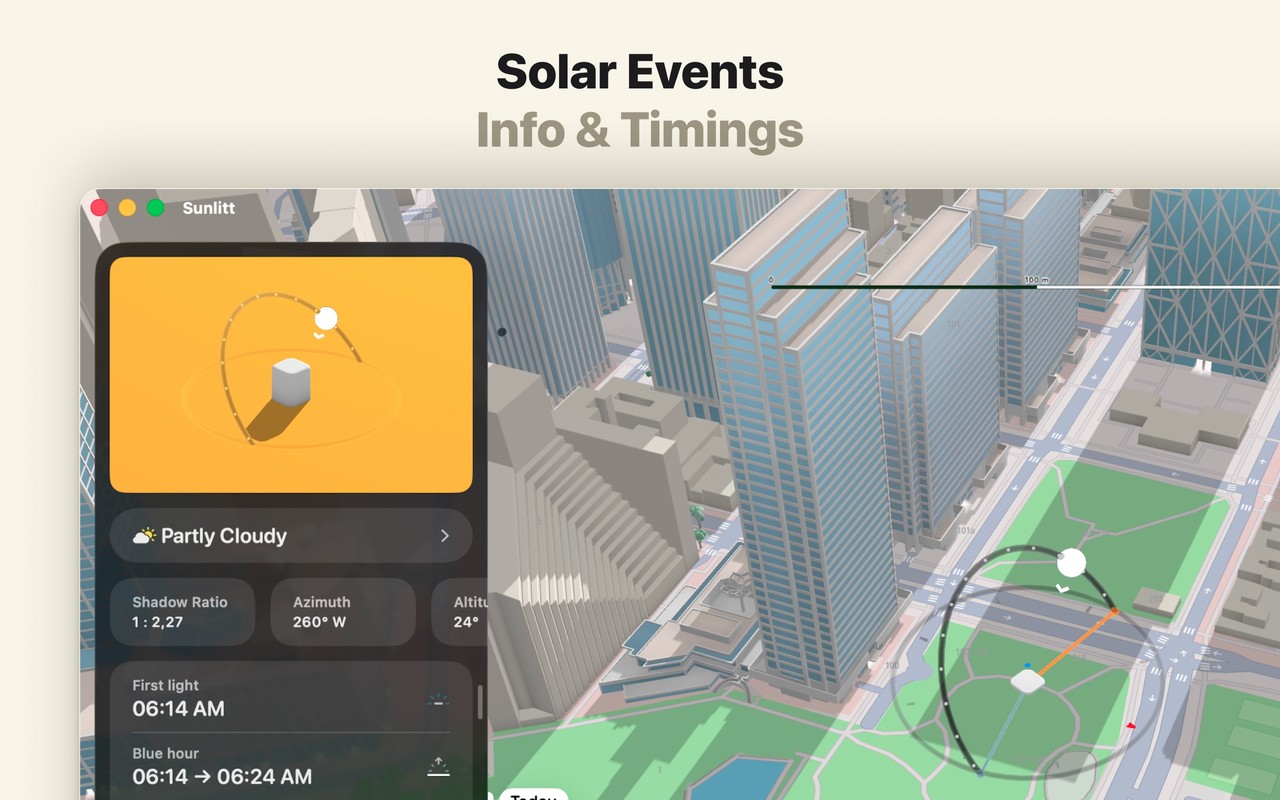 Sunlitt: Sun tracker & seeker Mac screenshot 4