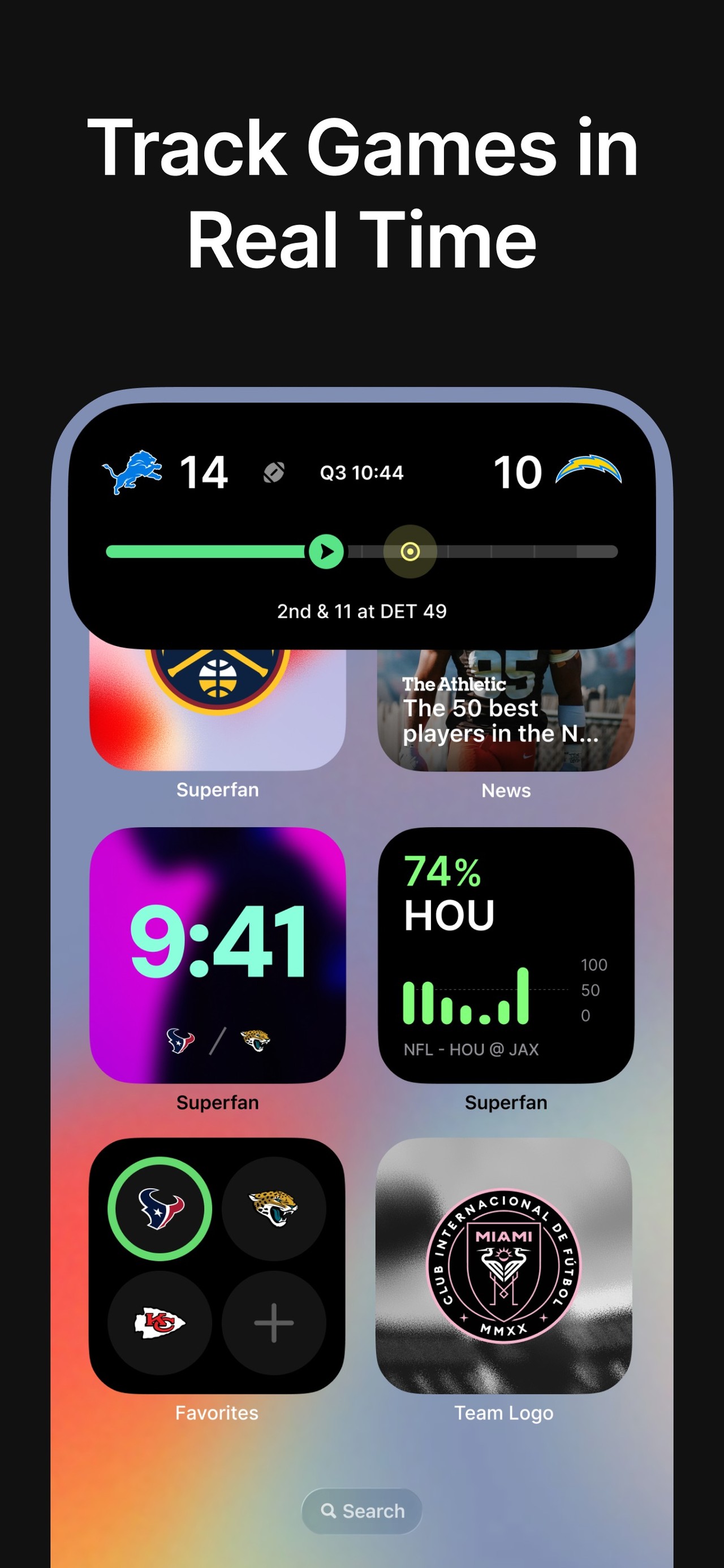Superfan: Sports Scores + News iPhone screenshot 3