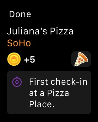 Swarm: Check In, Explore, Map Apple Watch screenshot 2