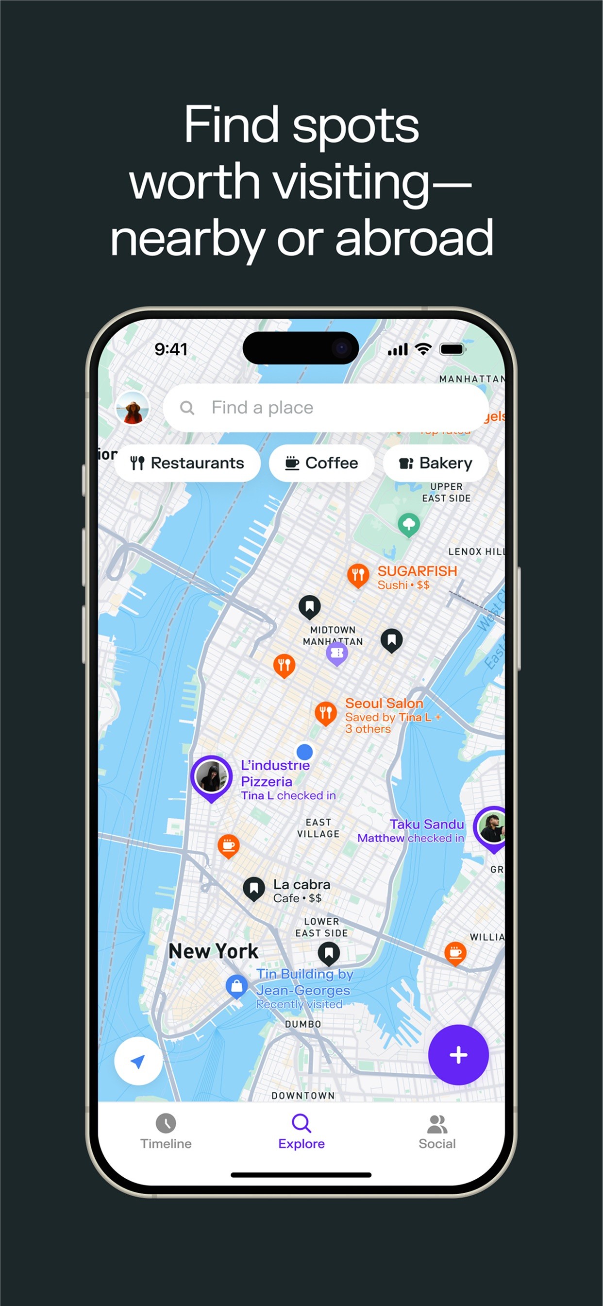 Swarm: Check In, Explore, Map iPhone screenshot 2