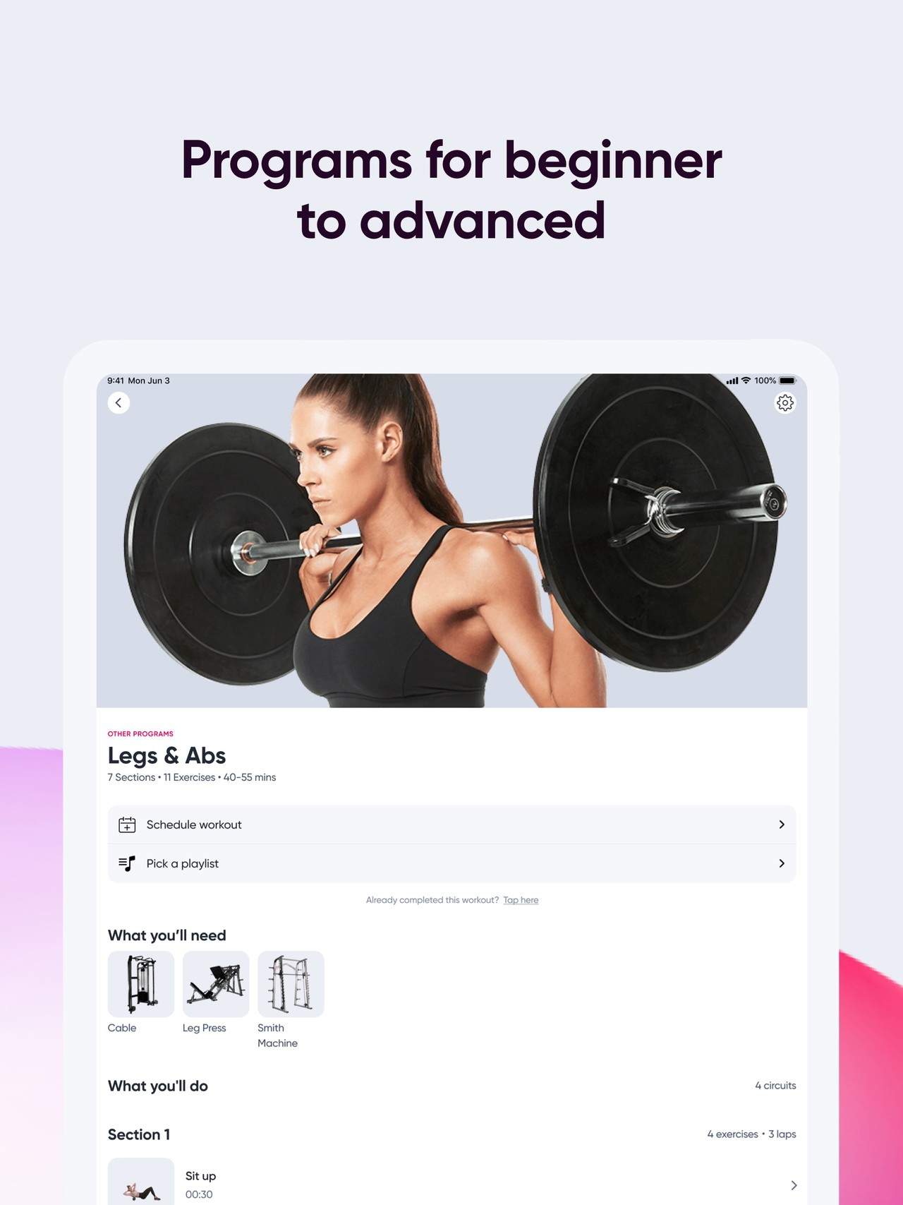 Sweat: Fitness App For Women iPad screenshot 4