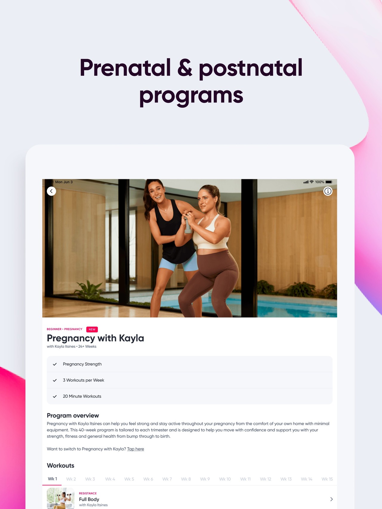 Sweat: Fitness App For Women iPad screenshot 5