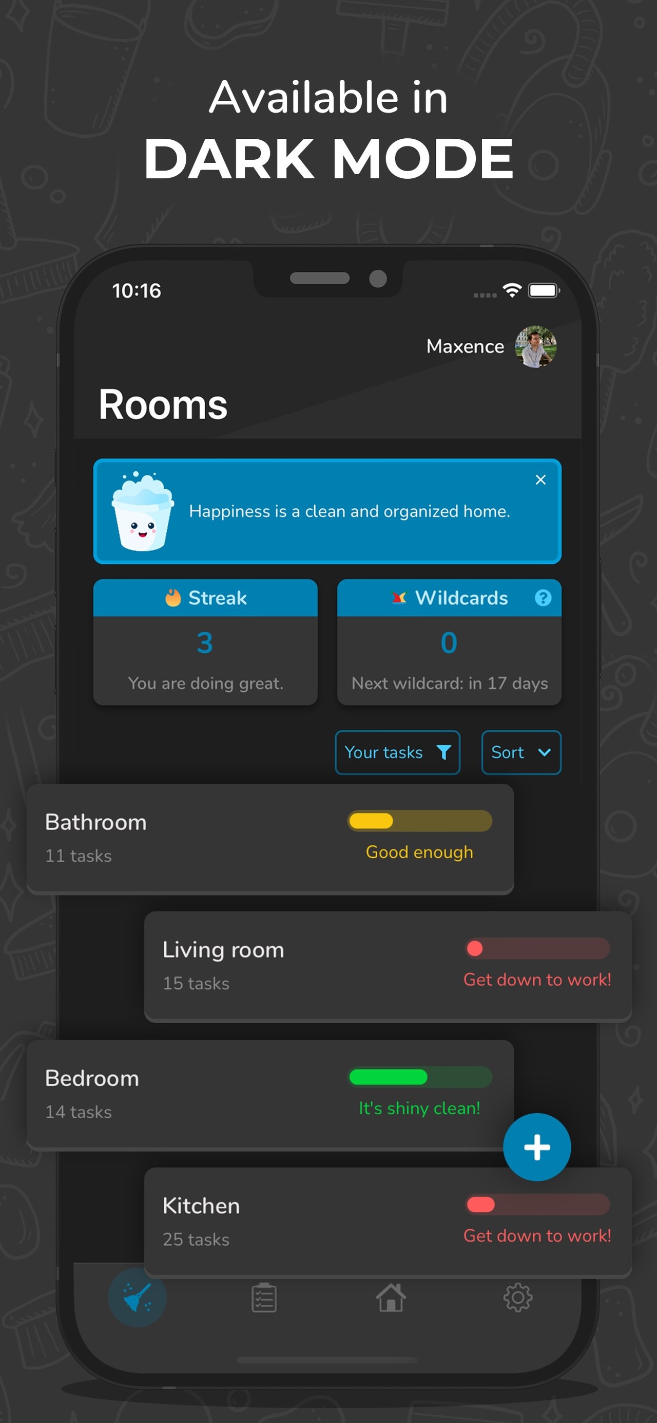 Sweepy: Home Cleaning Schedule iPhone screenshot 5