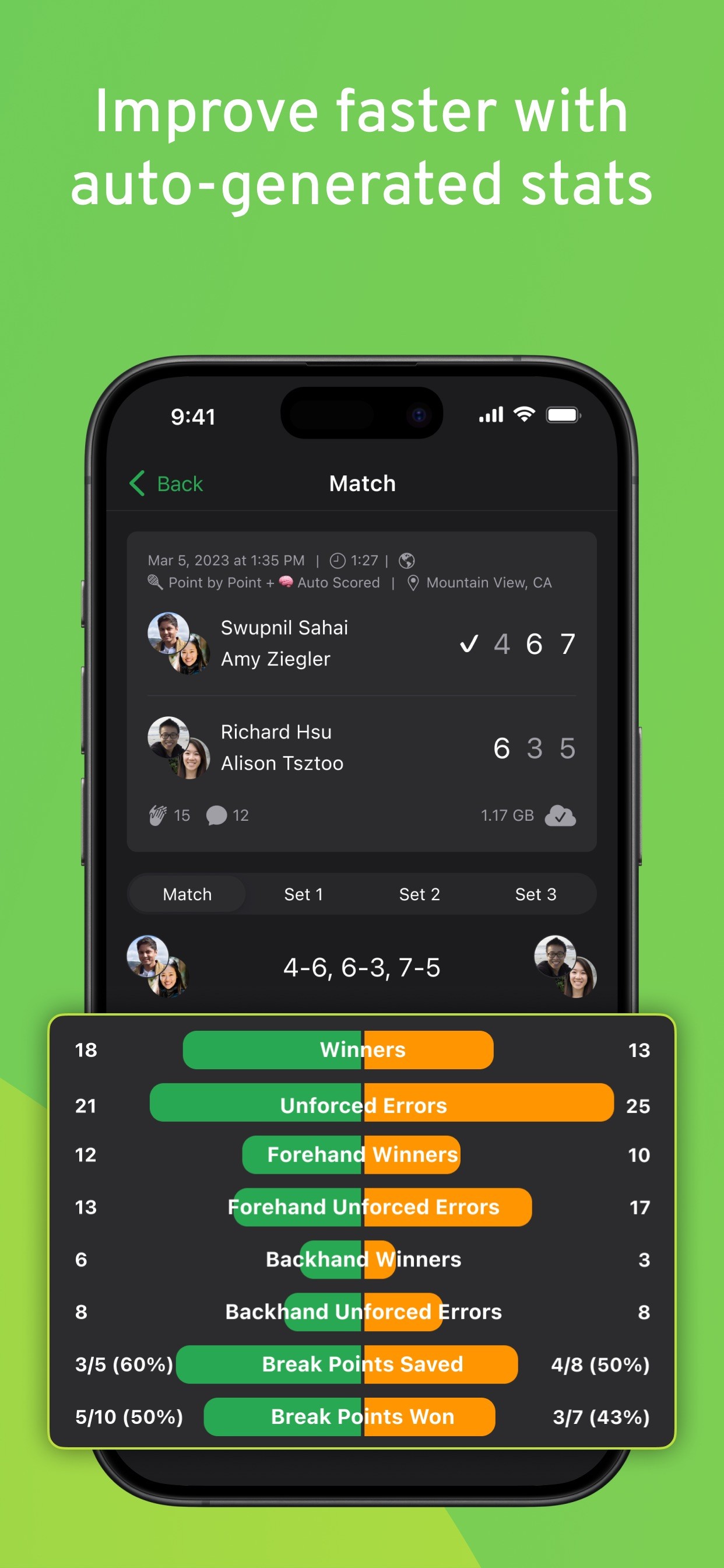 SwingVision: Tennis Pickleball iPhone screenshot 5