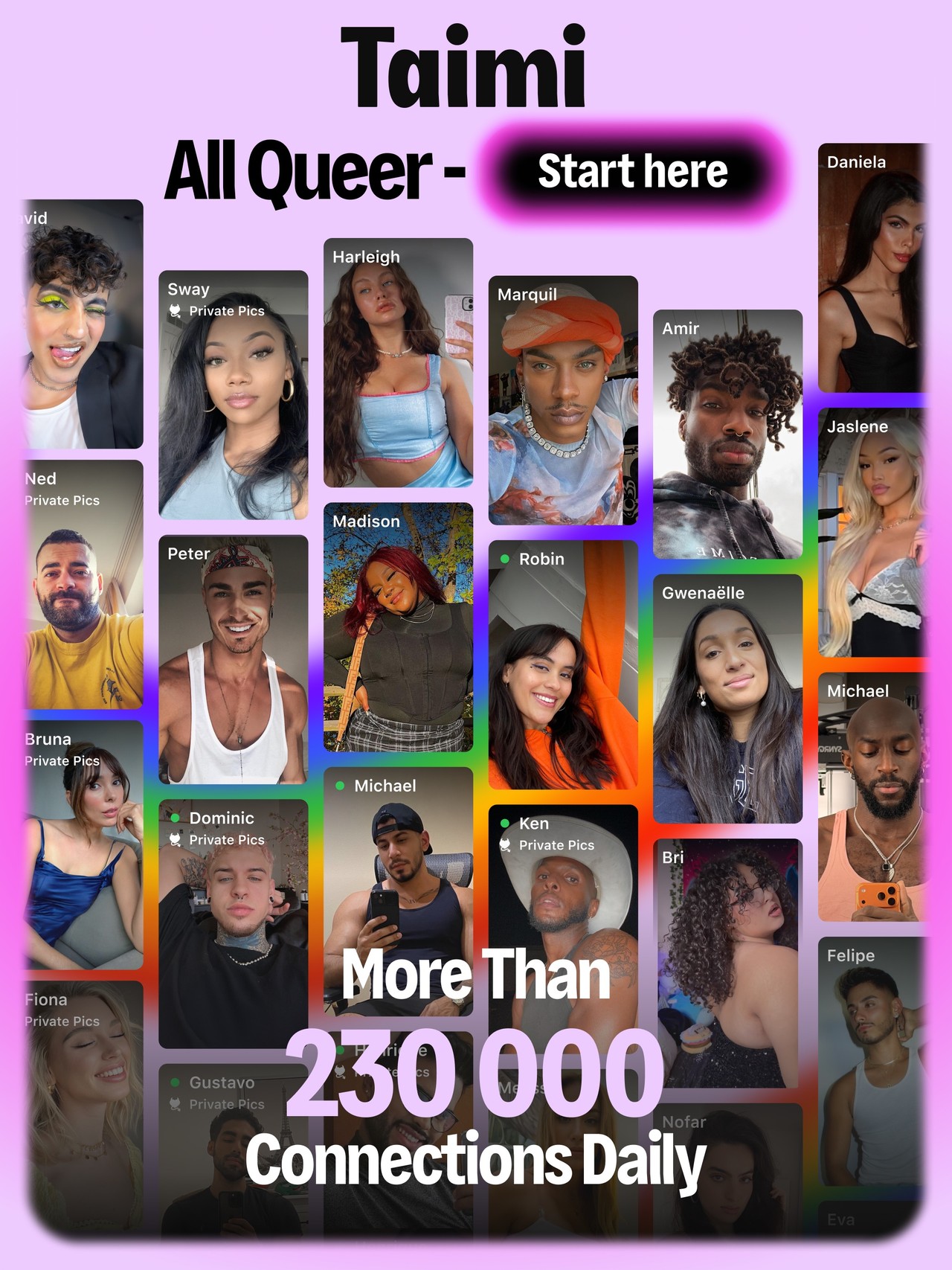 Taimi: LGBTQ+ Dating & Meet Up iPad screenshot 1