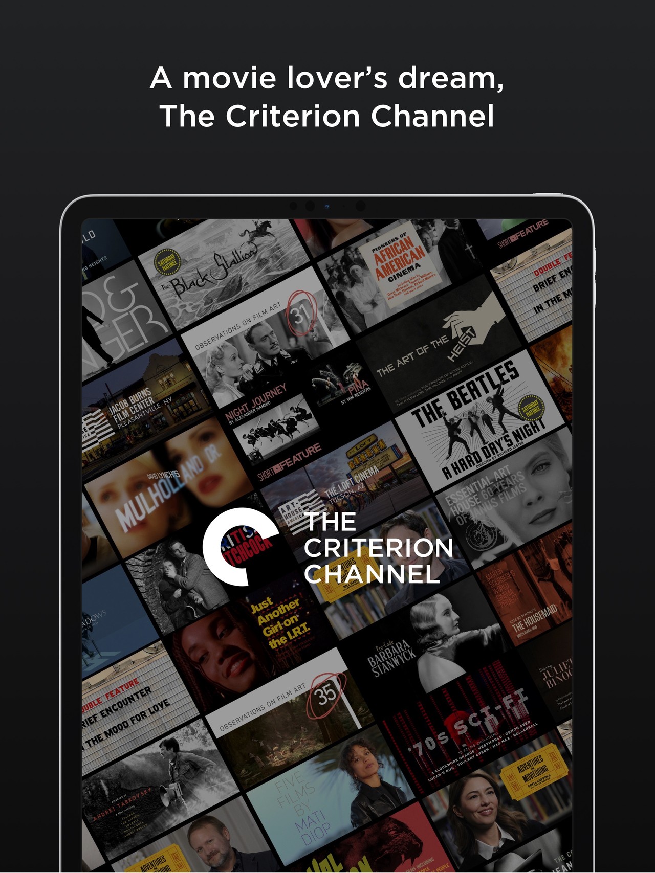 The Criterion Channel iPad screenshot 1