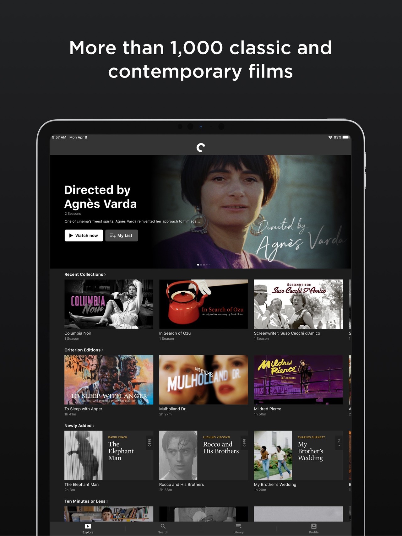 The Criterion Channel iPad screenshot 2