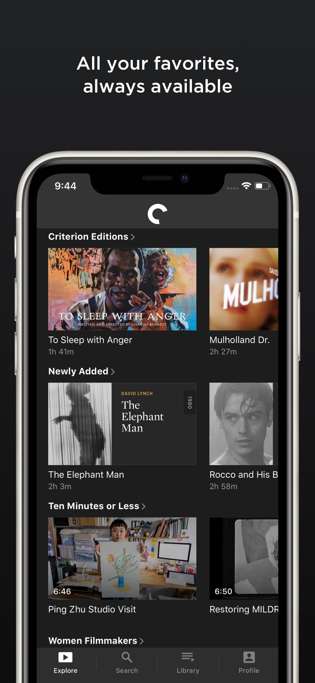 The Criterion Channel iPhone screenshot 3