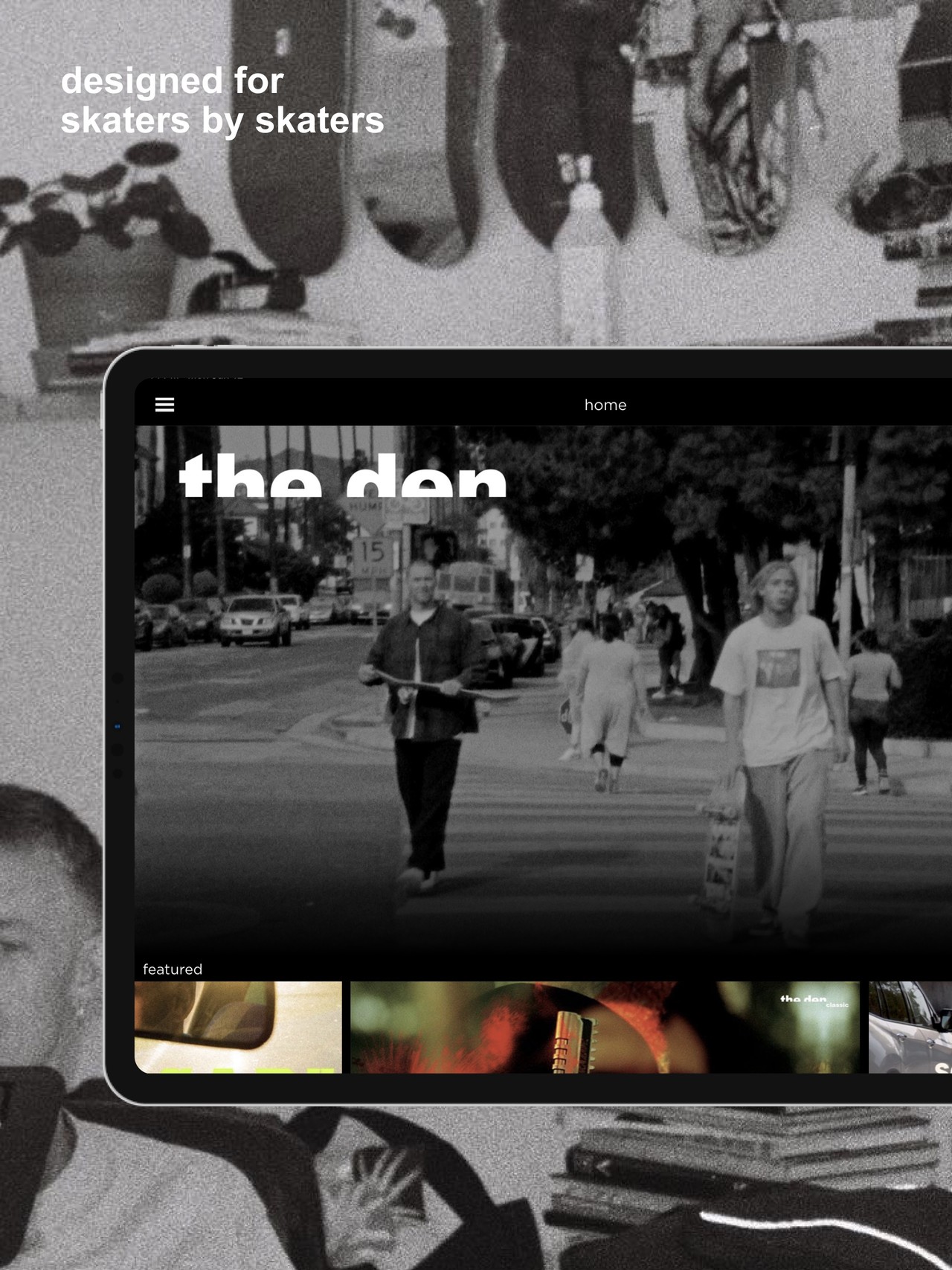 the den - skateboard videos iPad screenshot 2