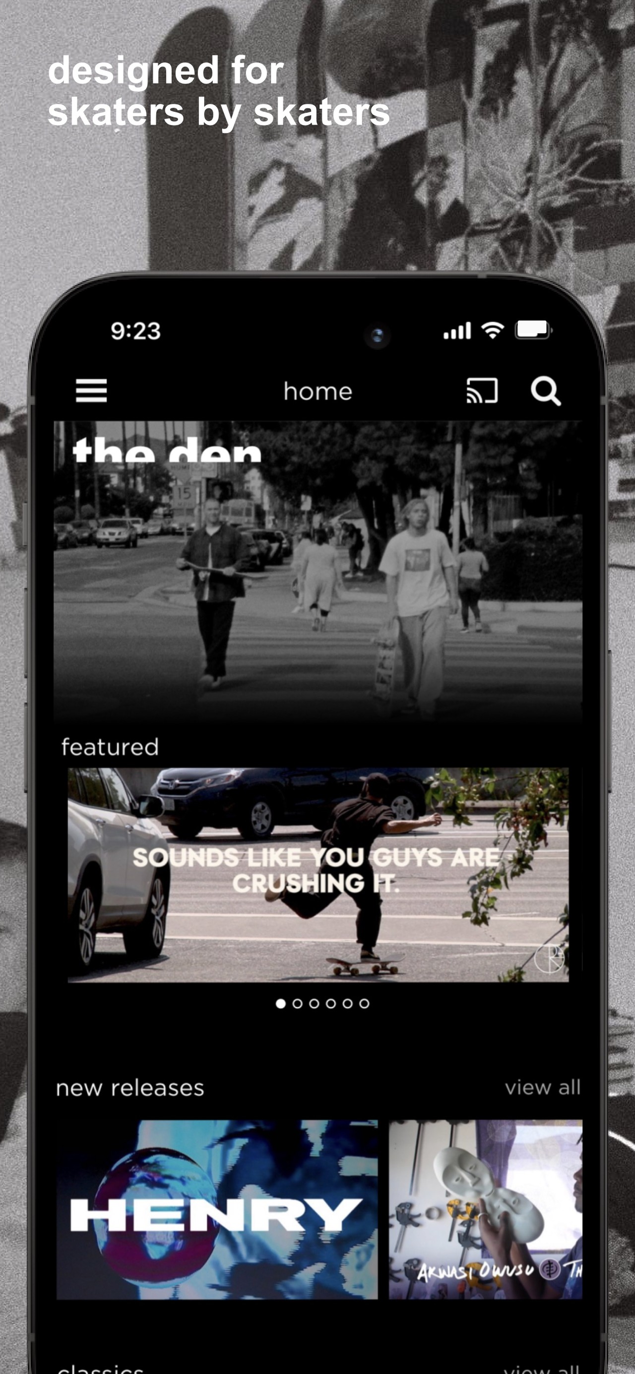 the den - skateboard videos iPhone screenshot 2