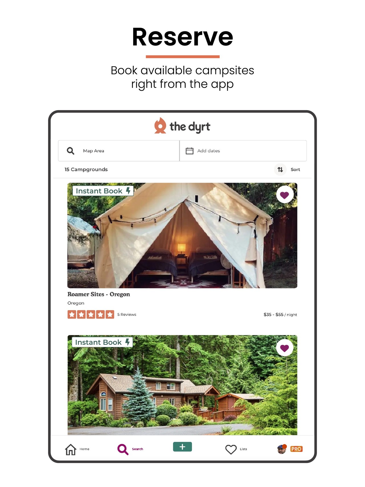 The Dyrt: RV & Free Camping iPad screenshot 3