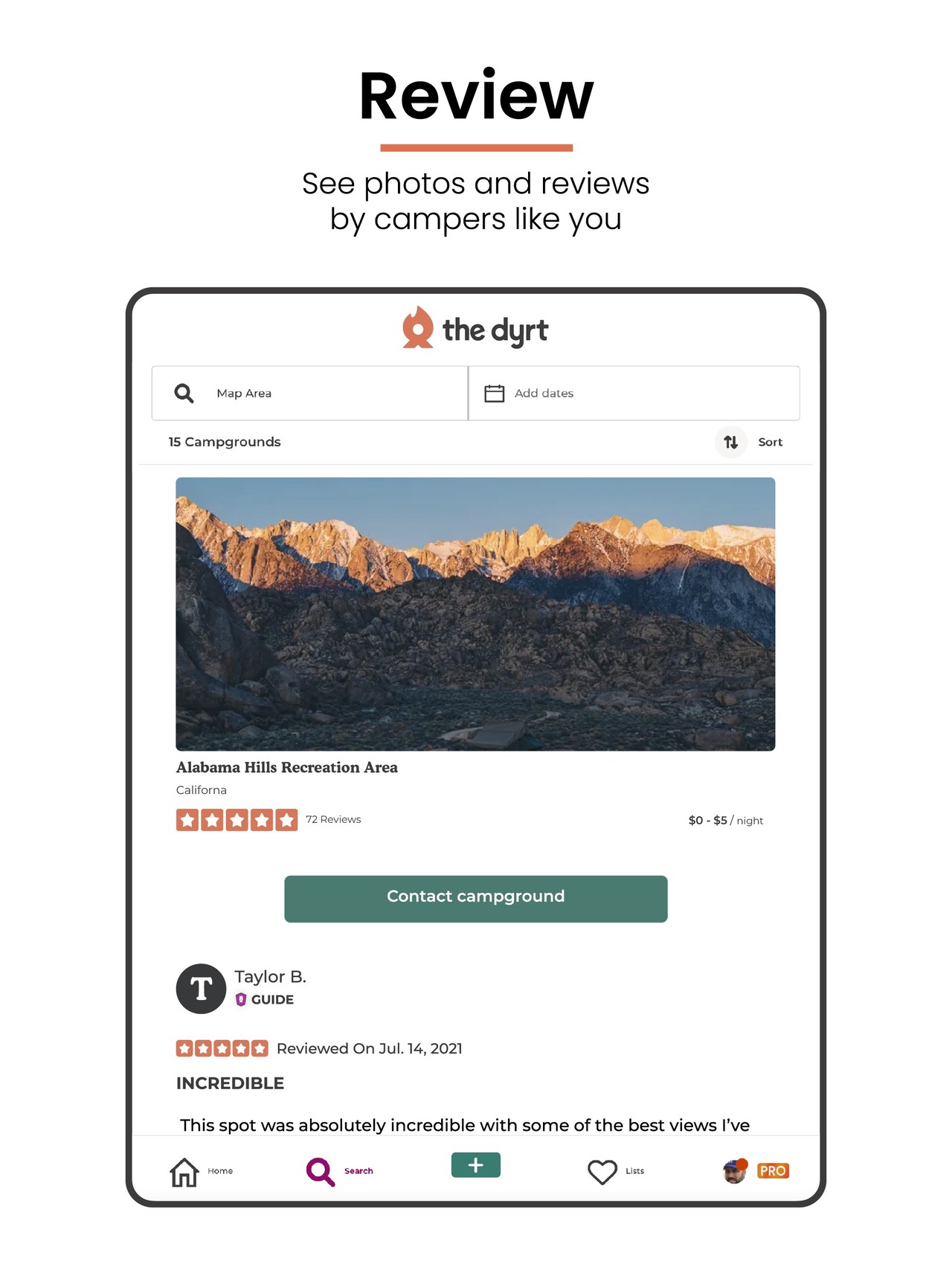 The Dyrt: RV & Free Camping iPad screenshot 4