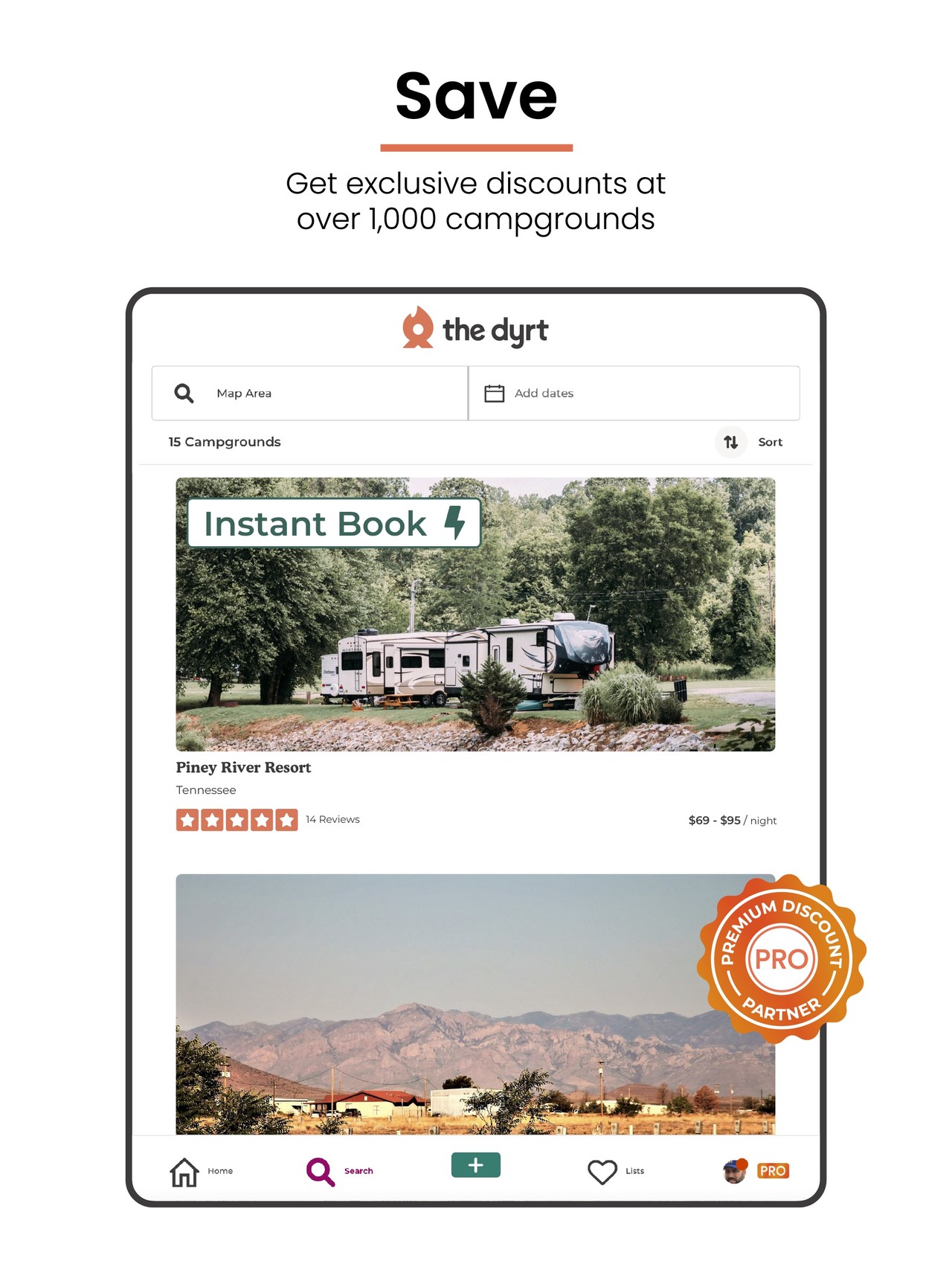 The Dyrt: RV & Free Camping iPad screenshot 5