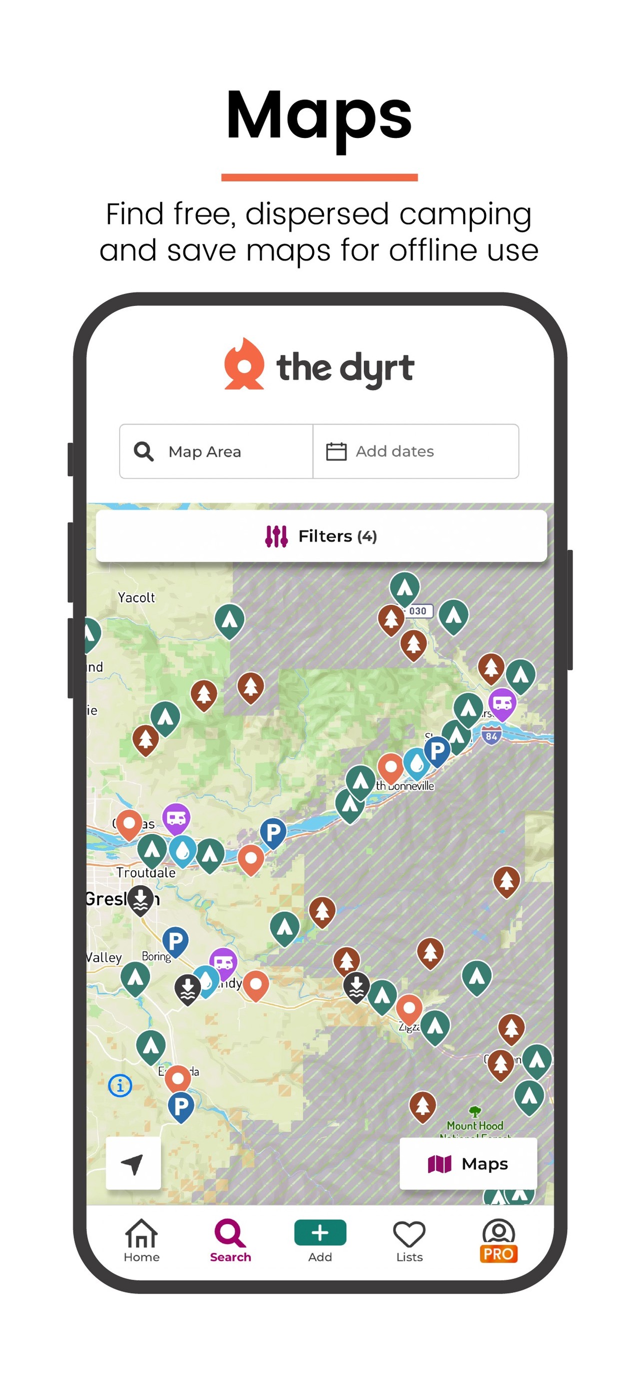 The Dyrt: RV & Free Camping iPhone screenshot 6