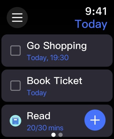 TickTick:To-Do List & Calendar Apple Watch screenshot 1