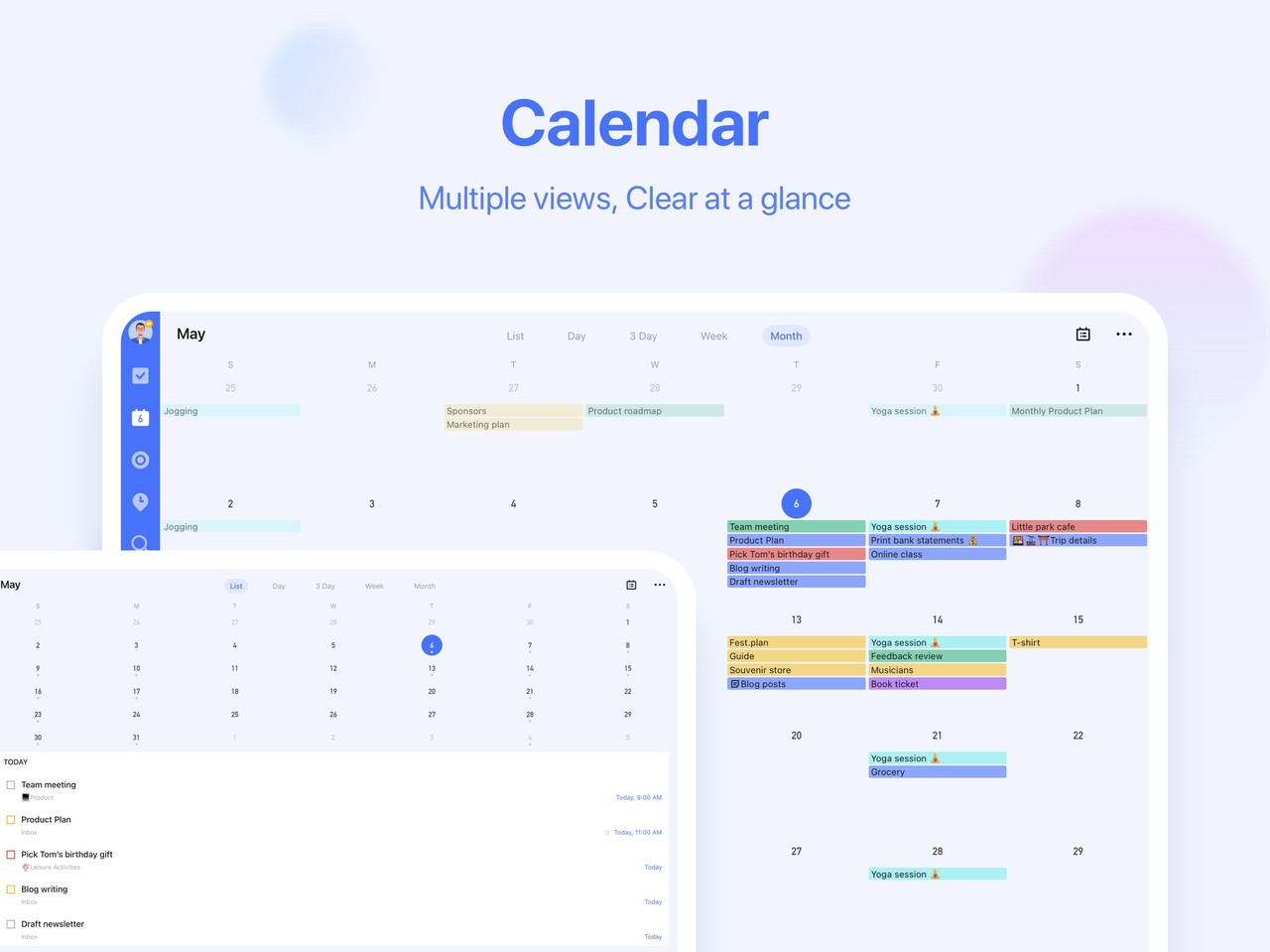 TickTick:To-Do List & Calendar iPad screenshot 2