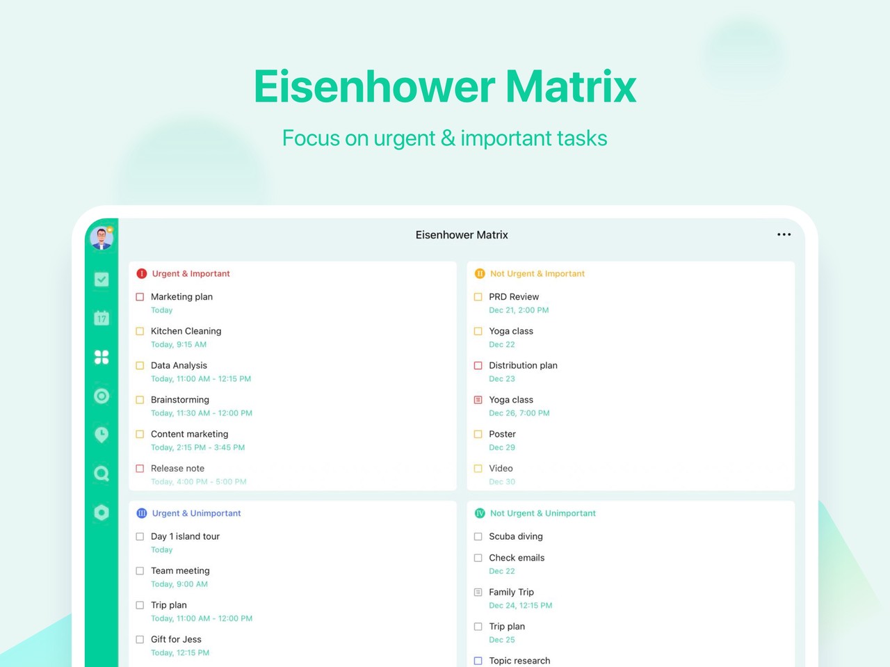 TickTick:To-Do List & Calendar iPad screenshot 4